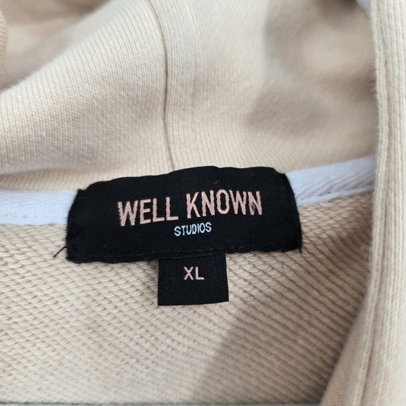Well Known Studios Tiger Hoodie Unisex beige size Xlarge - Picture 4 of 14